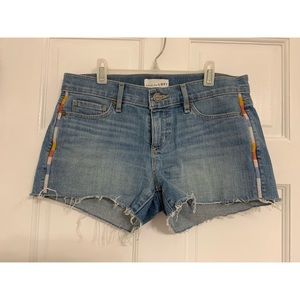LOFT distressed denim shorts